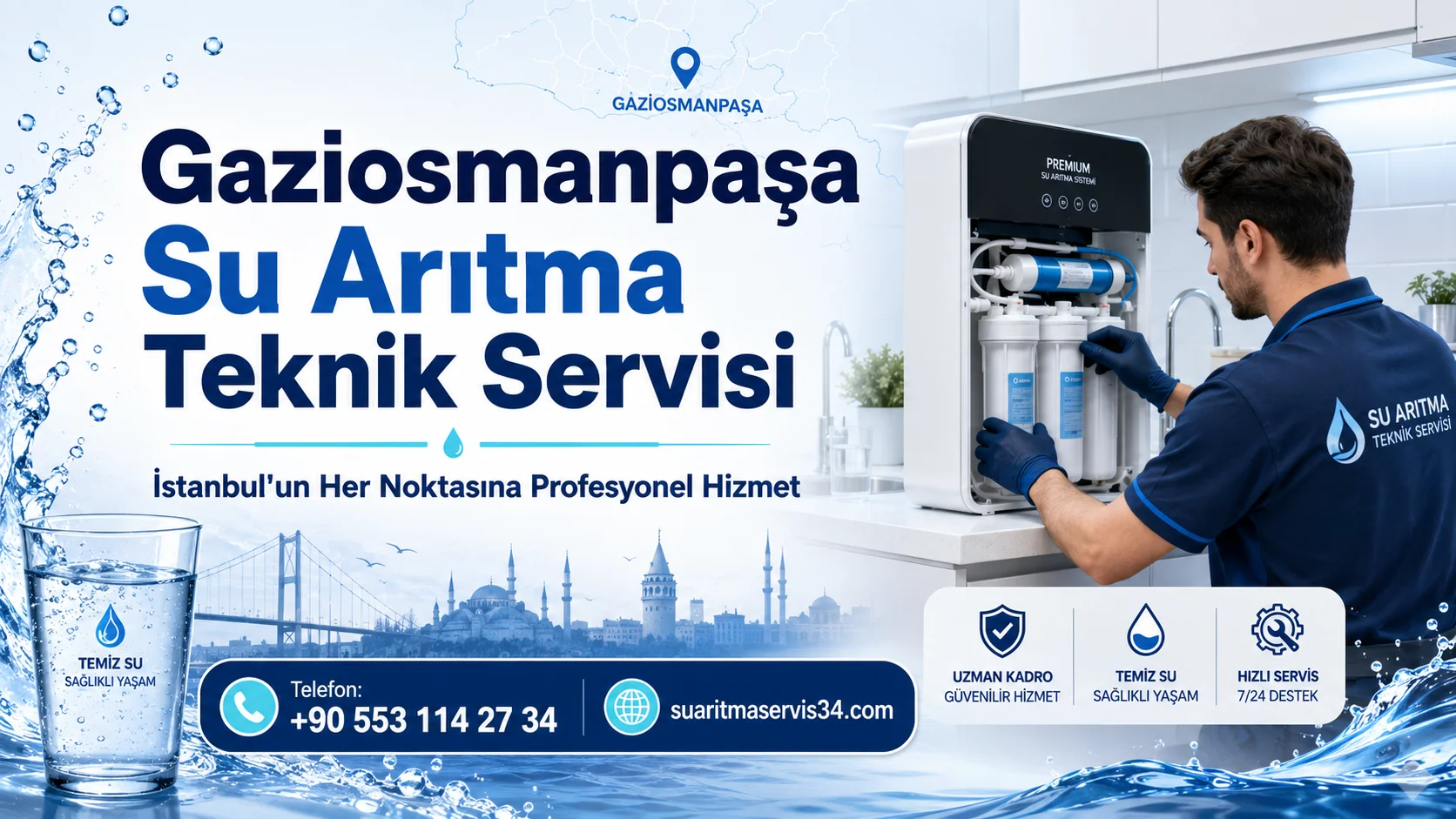 Gaziosmanpaşa Su Arıtma Teknik Servisi: İstanbul'un Her Noktasına Profesyonel Hizmet