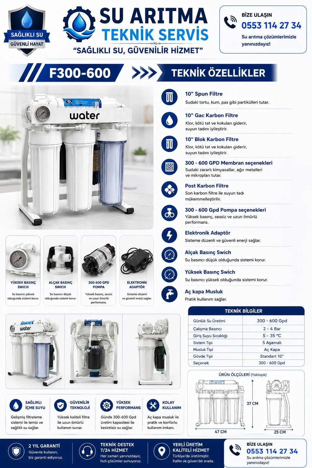 FS300-600 Direkt Akışlı Su Arıtma Sistemi