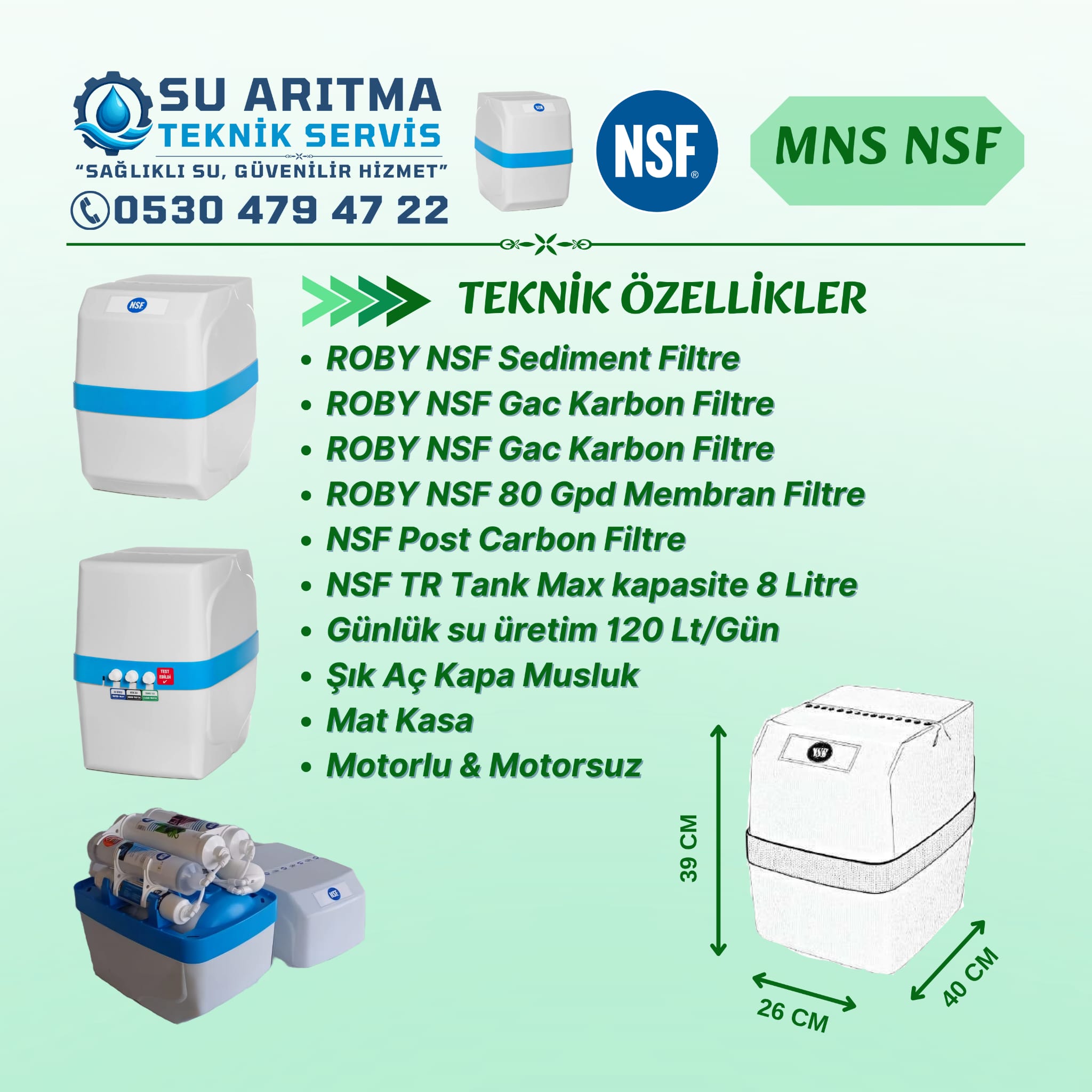 MNS NSF Su Arıtma Cihazi
