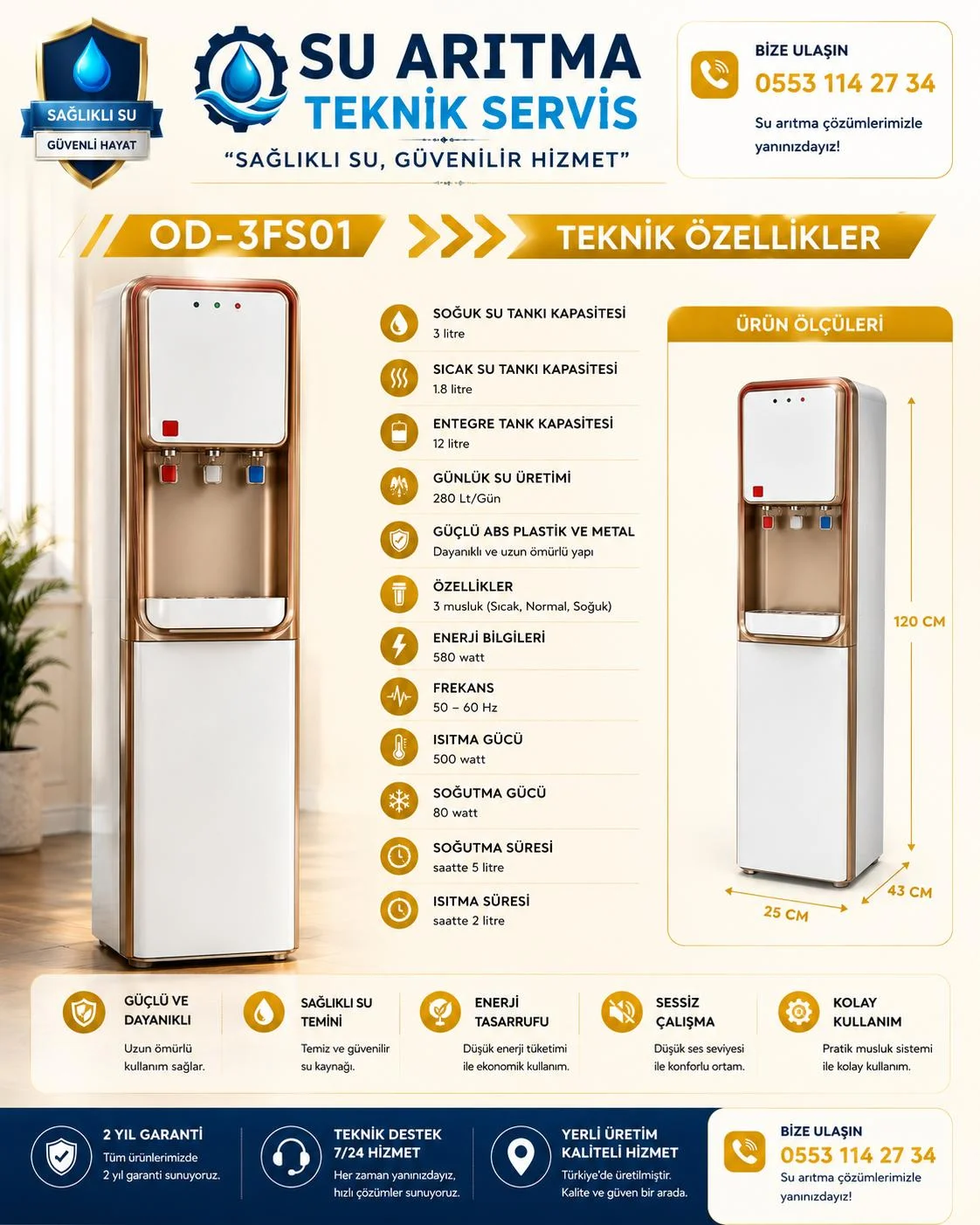 OD-3FS01 Arıtmalı Su Sebili